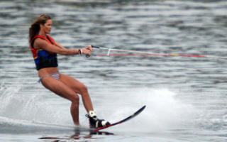 Ski at the beach
