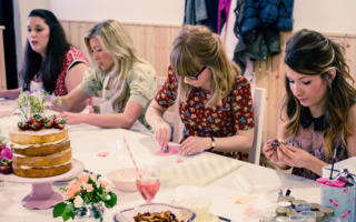 Hen party willy decorating